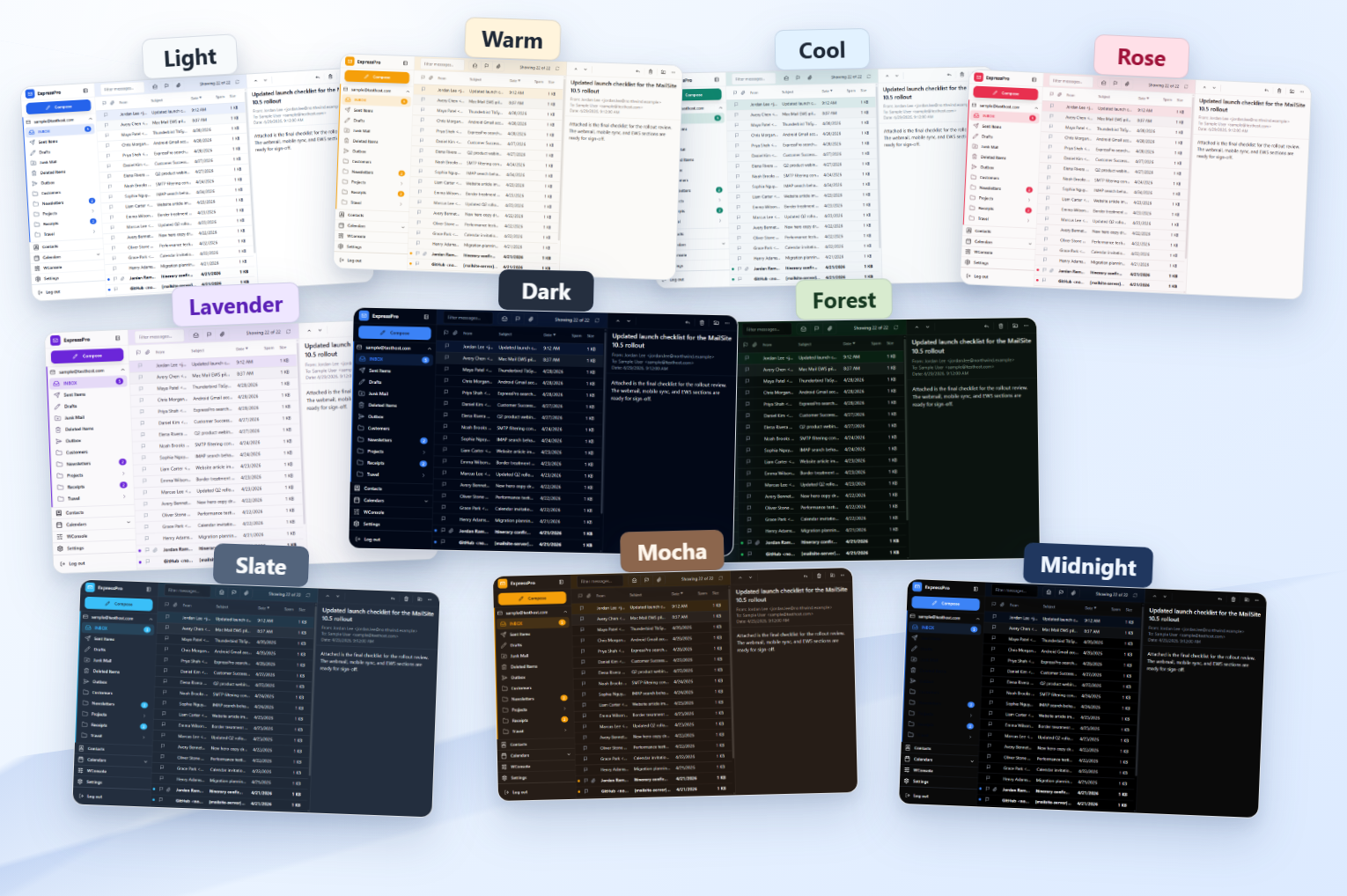 ExpressPro theme showcase