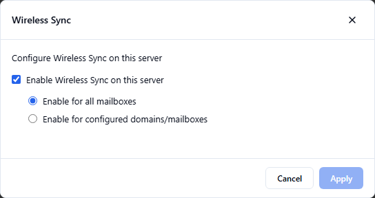 Mobile synchronization in MailSite 11